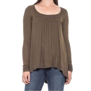 Free People | We The Free Love Valley Top | Ribbed Knit| Olive Green|Small|NWOT